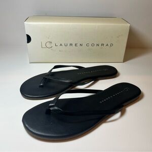LC Lauren Conrad Elegant Black Sandals
